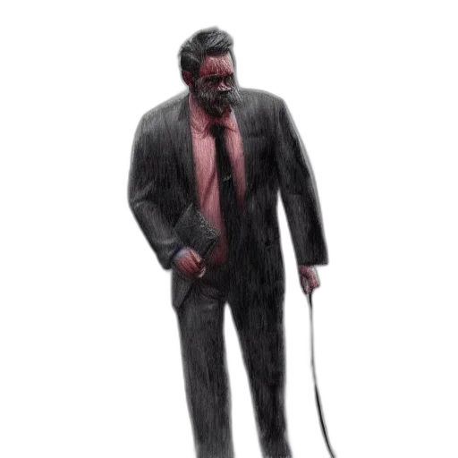 staff, creature, mask, animal, concept art, cyberpunk, comic book art, pixel art transparent PNG cut-out