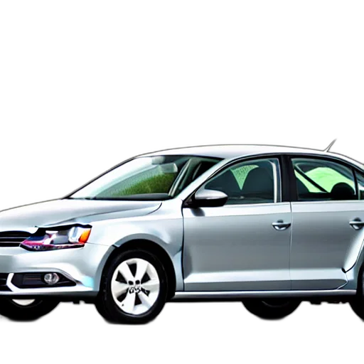 car, photorealistic, 3d render, jetta transparent PNG cut-out