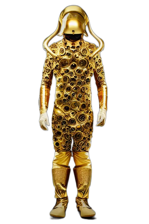 dress, robot, mask, jewelry transparent PNG cut-out