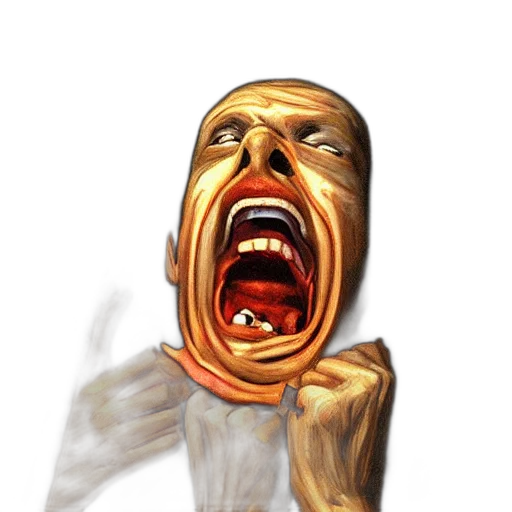 face, creature, mask, staff, concept art, photorealistic, 3d render, pixel art transparent PNG cut-out