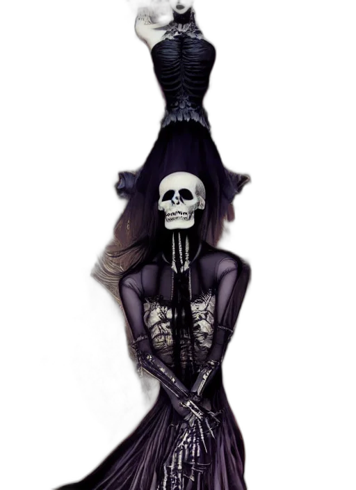 dress, staff, crown, weapon transparent PNG cut-out