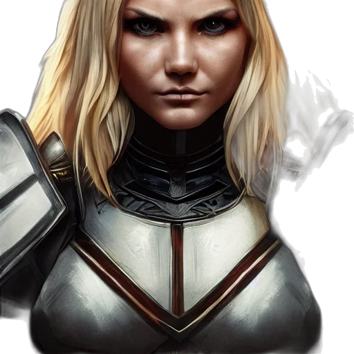 face, fantasy art, concept art, comic book art transparent PNG cut-out