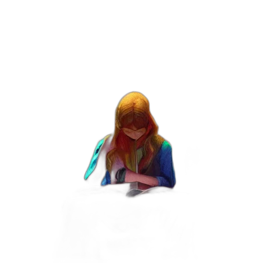 jacket, hair, dress, face, concept art, watercolor, pixel art, 3d render transparent PNG cut-out