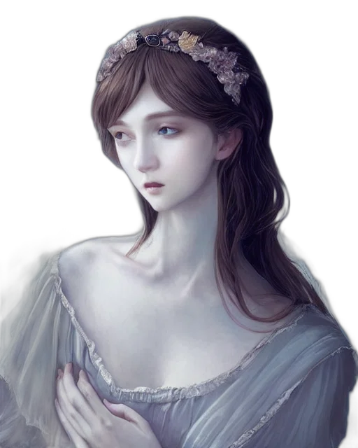dress, face, crown, jewelry transparent PNG cut-out