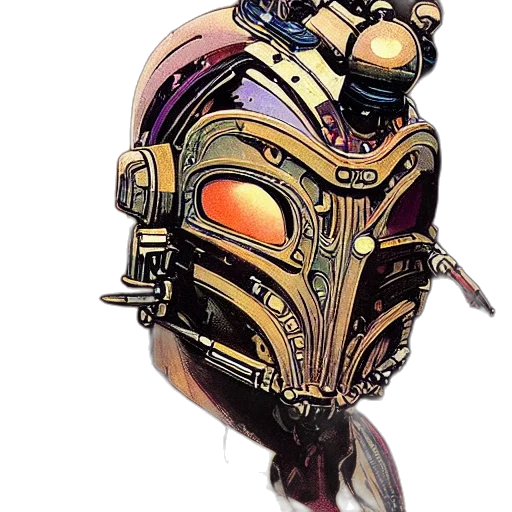 robot, mask, staff, face transparent PNG cut-out