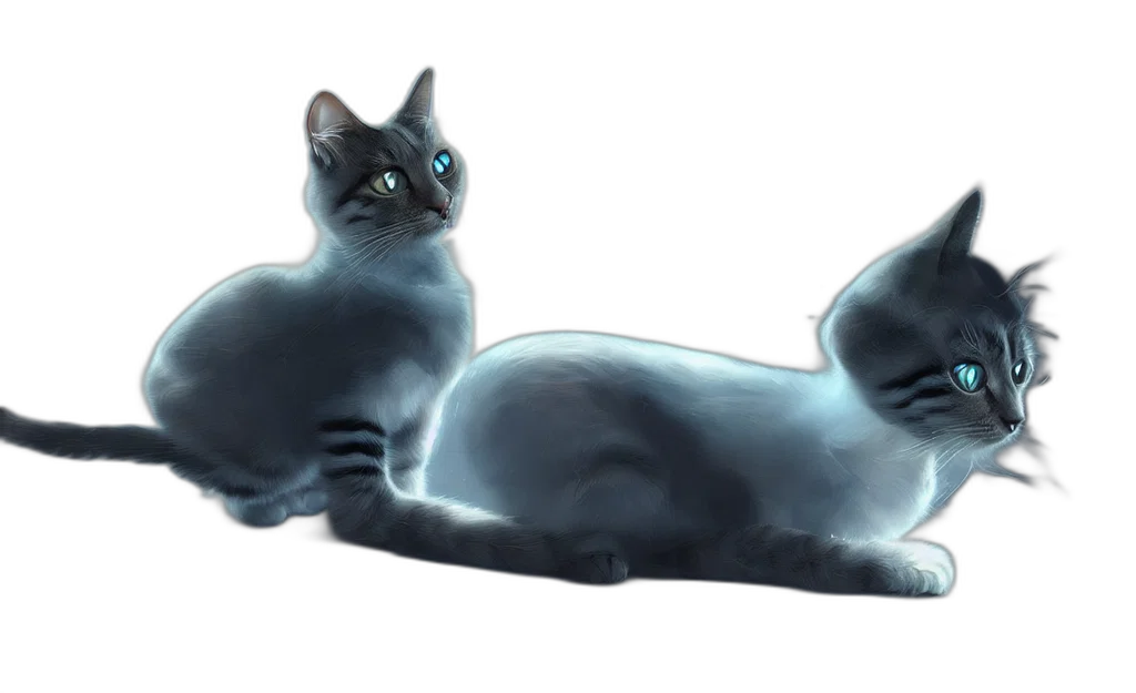 animal, creature, concept art, 3d render, photorealistic, fantasy art, neon lights, blue transparent PNG cut-out