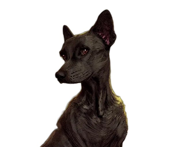 staff, animal, creature, face, photorealistic, watercolor, concept art, oil painting transparent PNG cut-out
