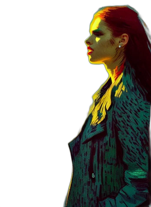 jacket, face, dress, jewelry transparent PNG cut-out