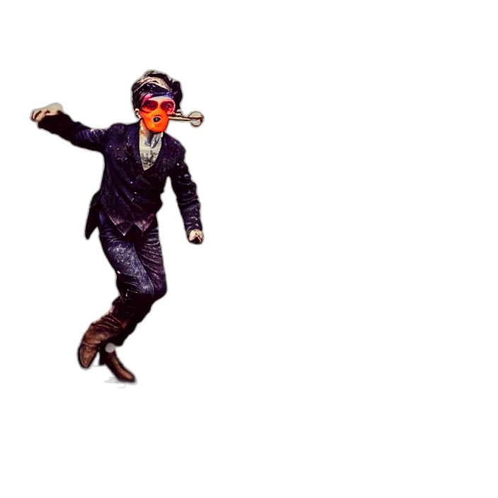 staff, robot, jacket, creature transparent PNG cut-out