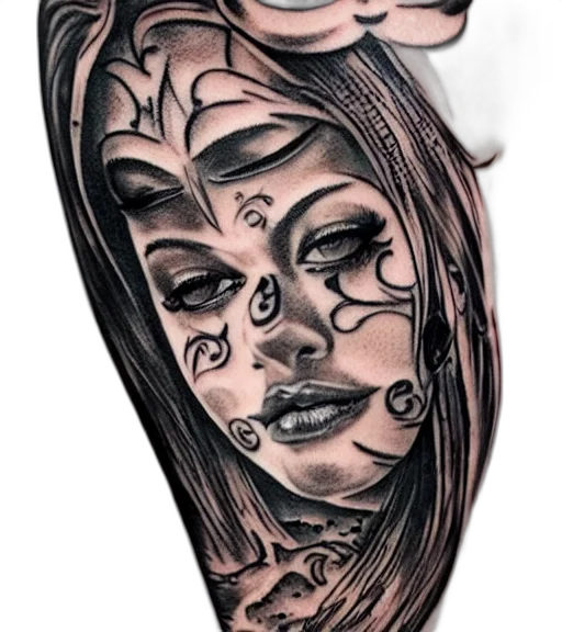 face, mask, jewelry, photorealistic transparent PNG cut-out