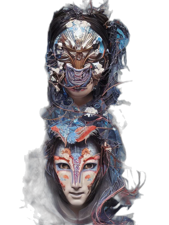 mask, face, crown, creature transparent PNG cut-out