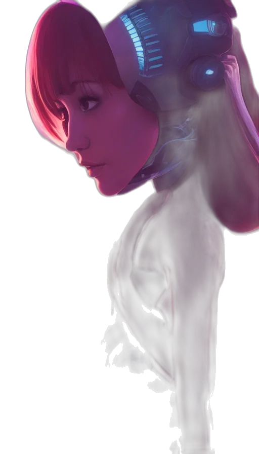 face, robot, mask, creature transparent PNG cut-out