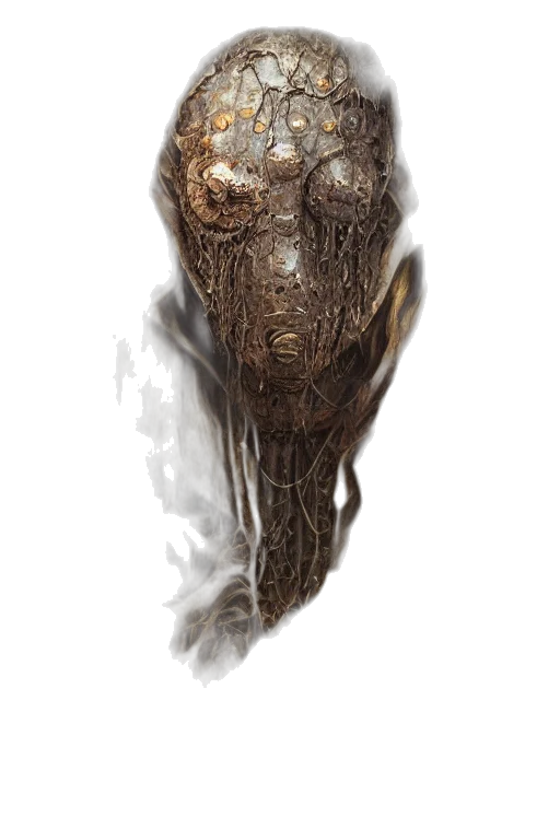 mask, creature, face, crown transparent PNG cut-out