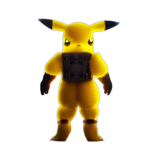 animal, creature, robot, weapon, 3d render, concept art, pixel art, cyberpunk transparent PNG cut-out