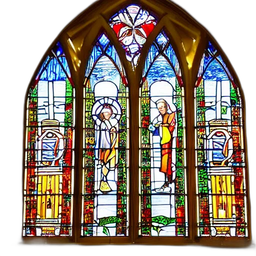 church, stained, glass, windows transparent PNG cut-out