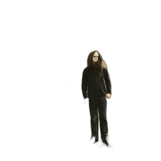 hair, jacket, staff, mask transparent PNG cut-out