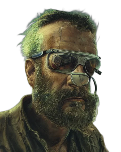 face, weapon, jacket, mask transparent PNG cut-out