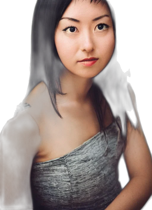 face, dragon, dress, staff transparent PNG cut-out