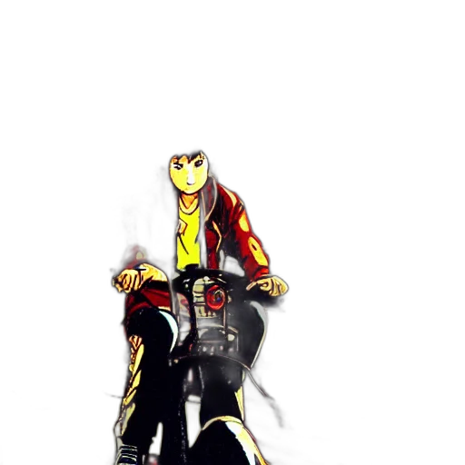 jacket, mask, animal, comic book art transparent PNG cut-out