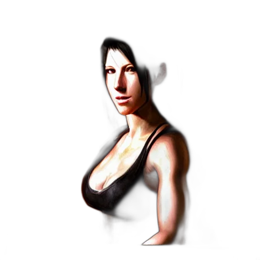face, dress, jewelry, staff, photorealistic, 3d render, pixel art, concept art transparent PNG cut-out