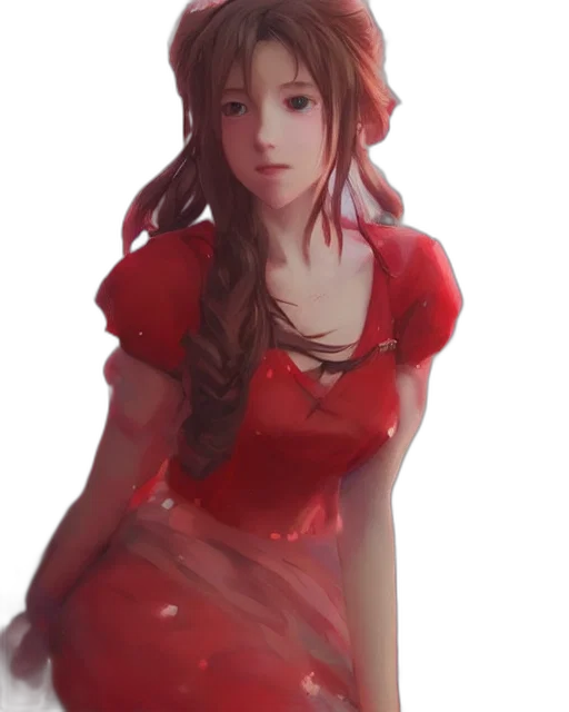 dress, crown, face, staff transparent PNG cut-out