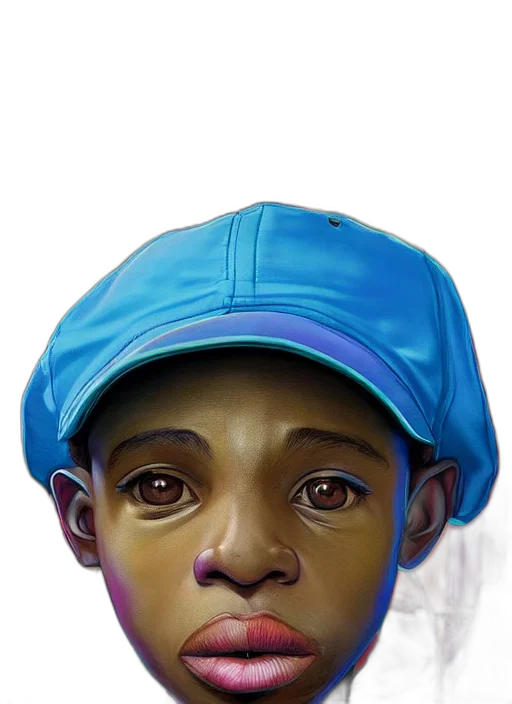 face, mask, hat, creature, photorealistic, concept art, watercolor, oil painting transparent PNG cut-out