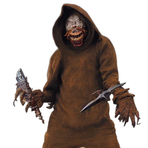 creature, staff, mask, weapon transparent PNG cut-out