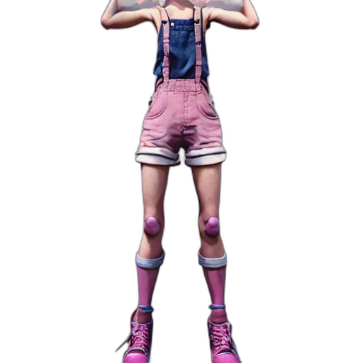 staff, dress, weapon, jacket, 3d render, concept art, vaporwave, pixel art transparent PNG cut-out