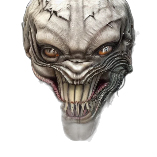 mask, face, creature, concept art transparent PNG cut-out