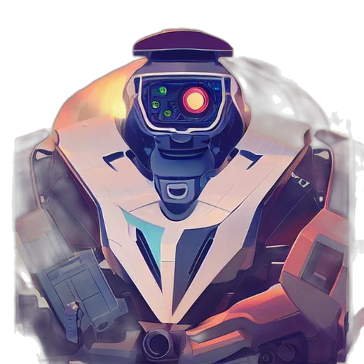 robot, face, jacket, concept art, pixel art, 3d render, cyberpunk, icon transparent PNG cut-out