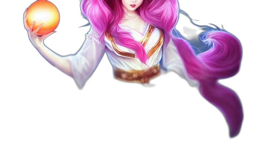 hair, staff, fantasy art, concept art transparent PNG cut-out