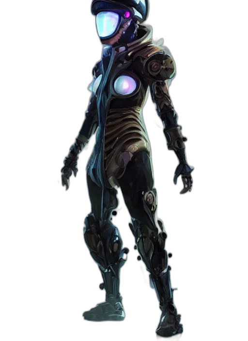 robot, staff, weapon, creature transparent PNG cut-out