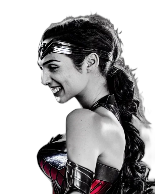 comic book art, concept art, photorealistic, gal transparent PNG cut-out