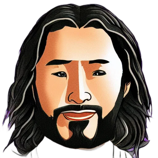 face, staff, cartoon, photorealistic transparent PNG cut-out