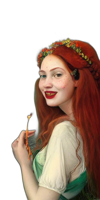 jewelry, crown, face, staff, photorealistic, oil painting, fantasy art, concept art transparent PNG cut-out