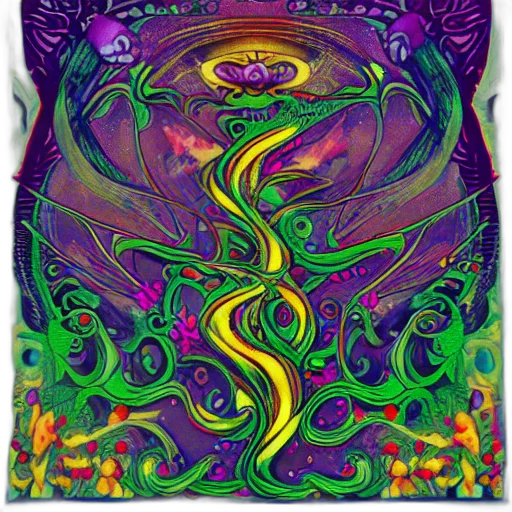 dragon, creature, fantasy art, concept art, comic book art, outer space, fire, green transparent PNG cut-out