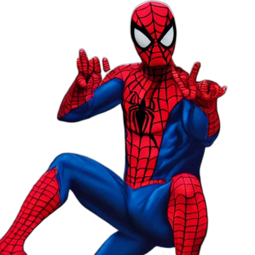 mask, animal, comic book art, concept art, 3d render, pixel art, spiderman, crying transparent PNG cut-out