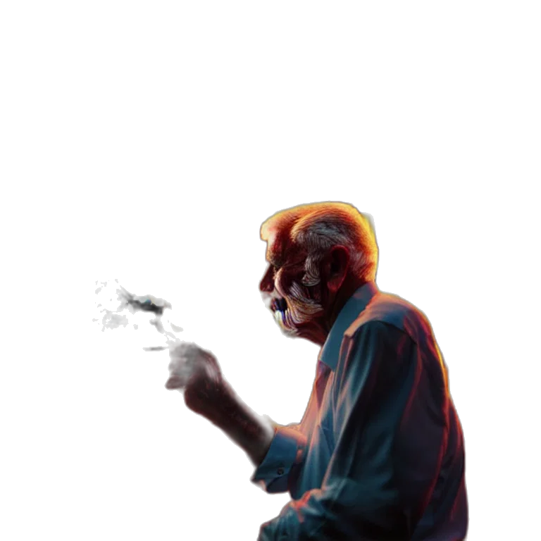 jacket, mask, staff, face transparent PNG cut-out