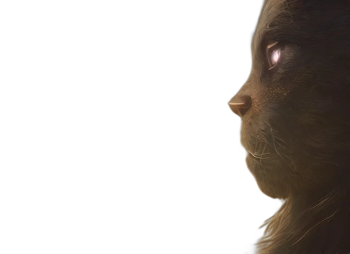 creature, face, animal, mask, concept art, photorealistic, 3d render, fantasy art transparent PNG cut-out