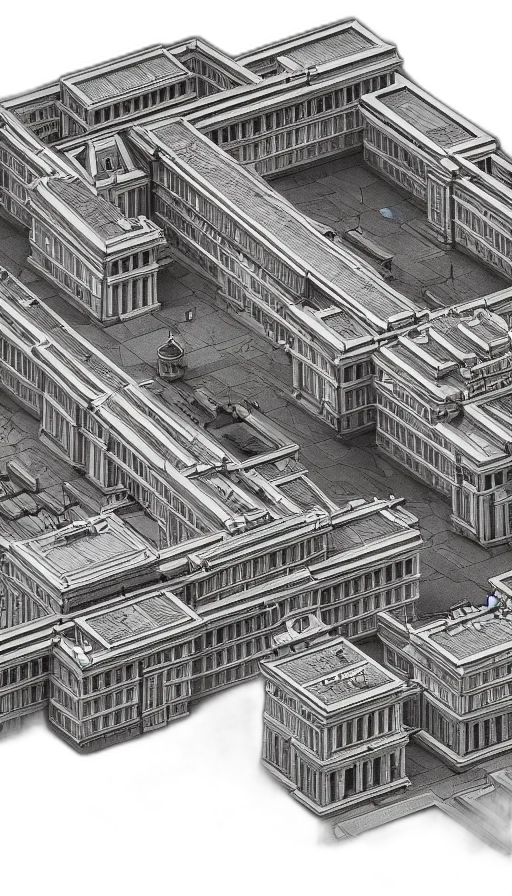 building, 3d render, concept art, photorealistic transparent PNG cut-out