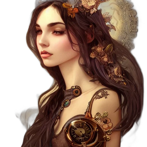 jewelry, crown, dress, face, fantasy art, photorealistic, concept art, pixel art transparent PNG cut-out