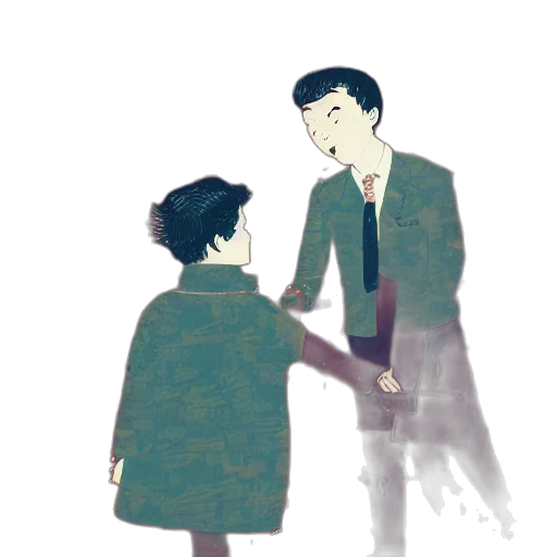 jacket, concept art, watercolor, comic book art, cartoon, fog, forest, underwater transparent PNG cut-out