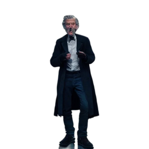 jacket, staff, umbrella, creature transparent PNG cut-out