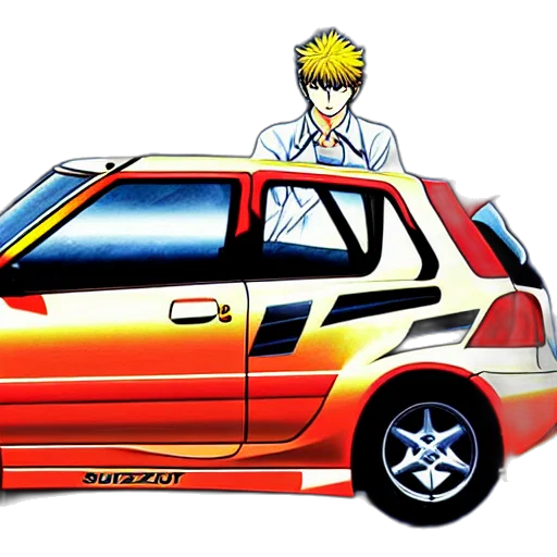 car, anime, concept art, cartoon transparent PNG cut-out