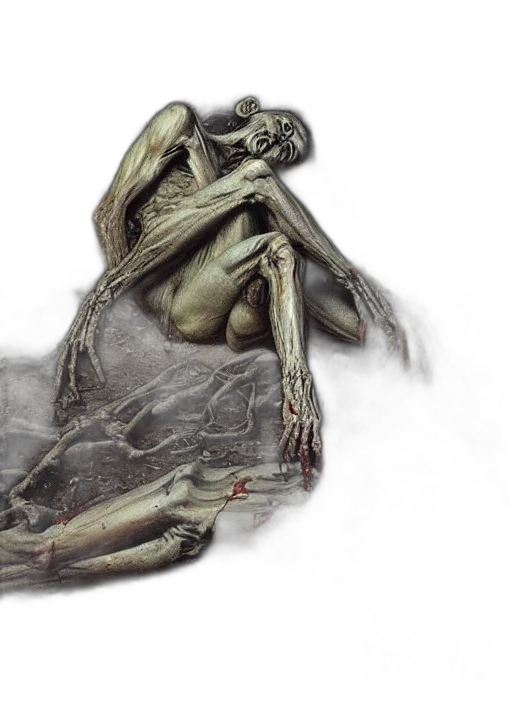 creature, mask, concept art, photorealistic transparent PNG cut-out
