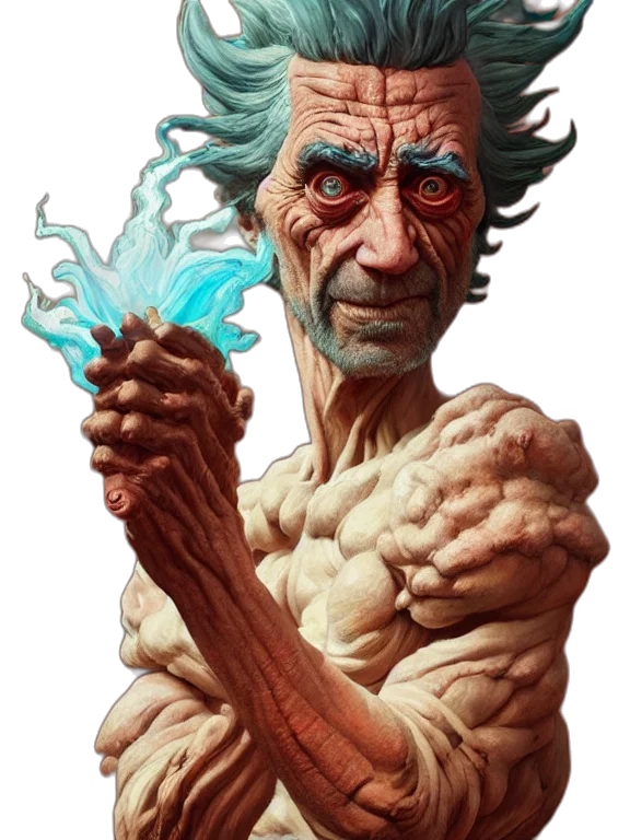 staff, face, creature, weapon transparent PNG cut-out