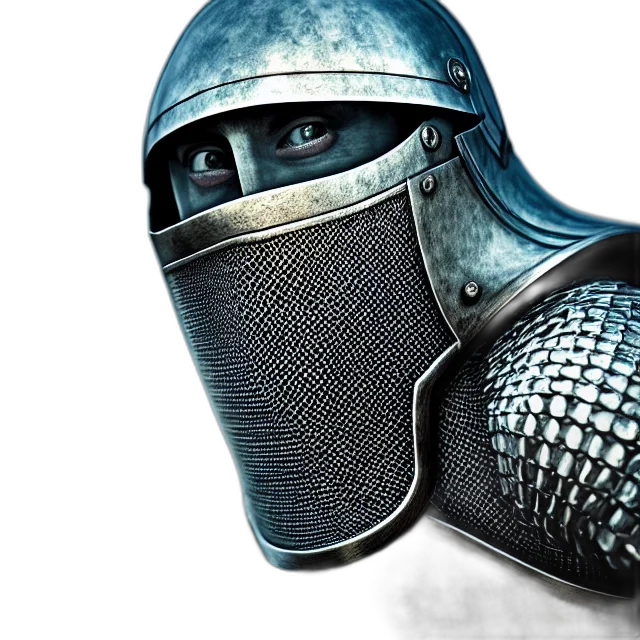 sword, weapon, mask, hat, 3d render, photorealistic, fantasy art, concept art transparent PNG cut-out