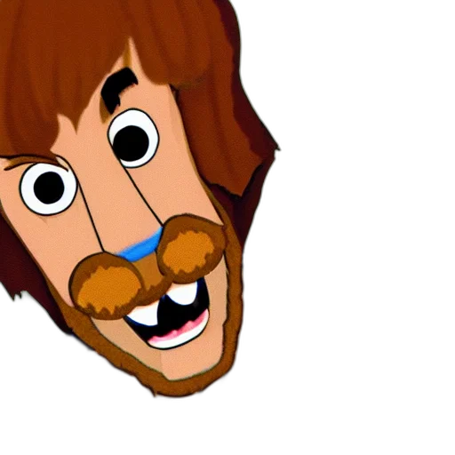 face, mask, hair, creature, cartoon, pixel art, concept art, 3d render transparent PNG cut-out