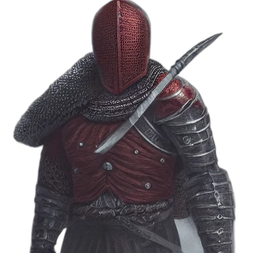 sword, staff, mask, jacket, concept art, 3d render, fantasy art, photorealistic transparent PNG cut-out