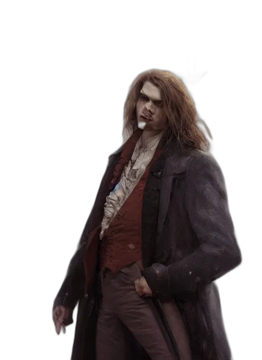 jacket, staff, concept art, photorealistic, fantasy art, 3d render, portrait, painting transparent PNG cut-out